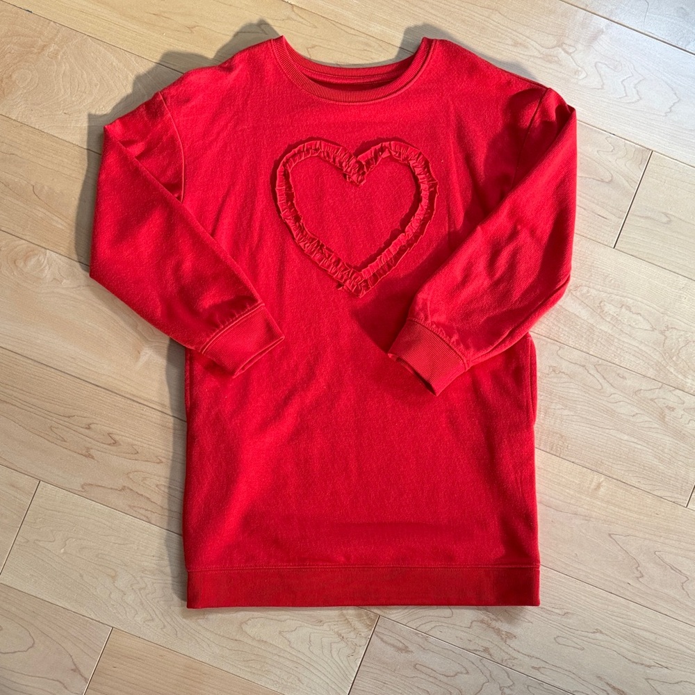 Cat & Jack Red Heart Sweatshirt